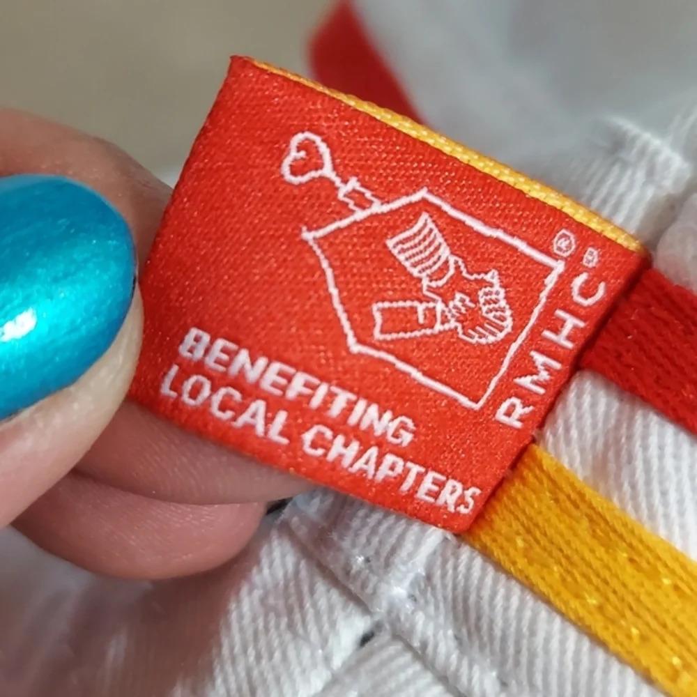 Ronald McDonald House White Yellow Red Stripe Bucket Hat - Picture 6 of 9